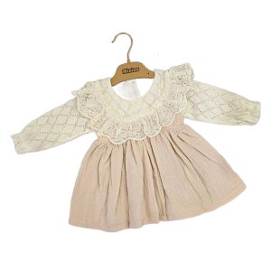 لباس دخترانه ترک  توری مدل minino